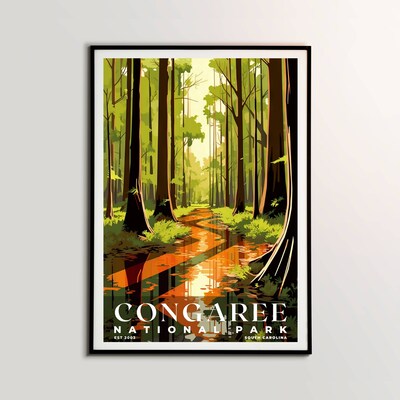 Congaree National Park Poster, Travel Art, Office Poster, Home Decor | S3 - image2
